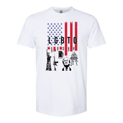 LGBTQ Donald Trump American Flag Softstyle® CVC T-Shirt