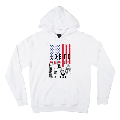 LGBTQ Donald Trump American Flag Hoodie