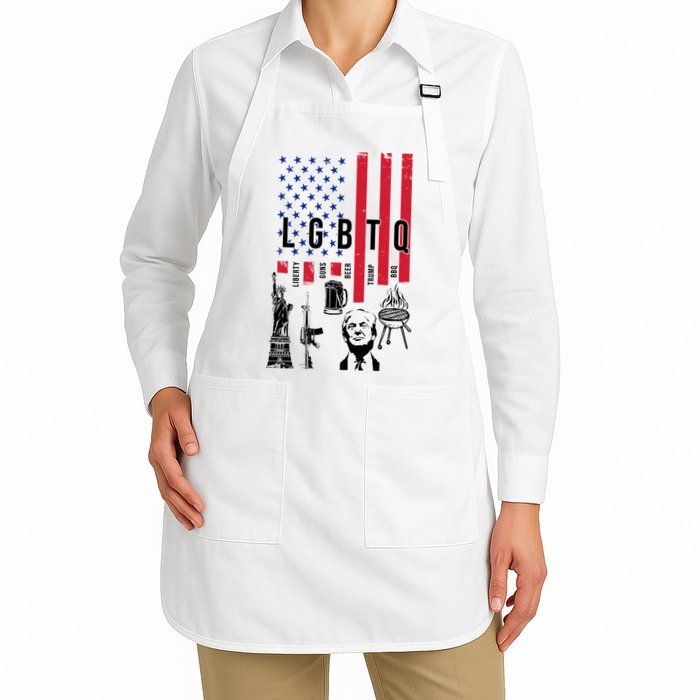 LGBTQ Donald Trump American Flag Apron