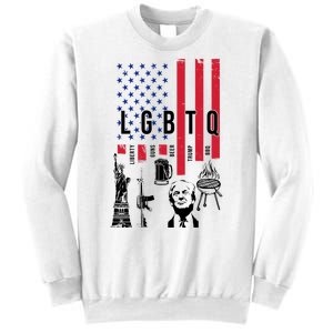 LGBTQ Donald Trump American Flag Sweatshirt