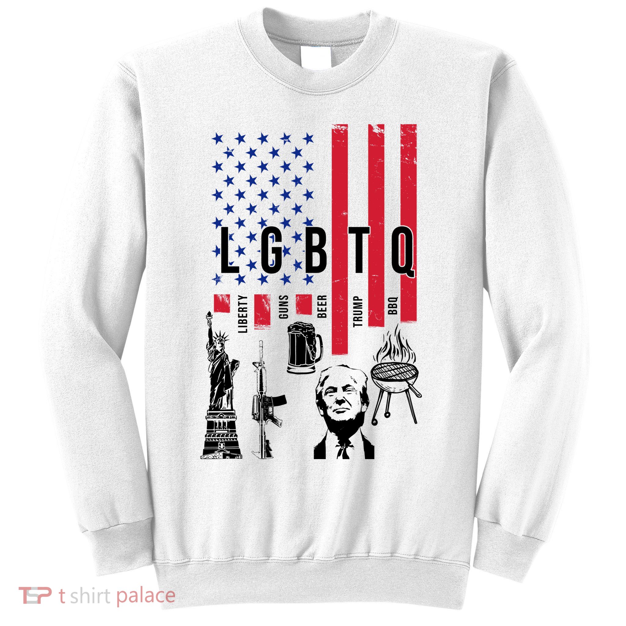 LGBTQ Donald Trump American Flag Sweatshirt
