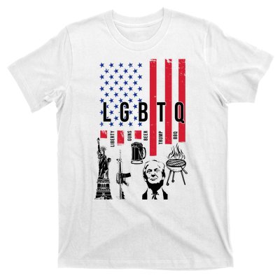 LGBTQ Donald Trump American Flag T-Shirt