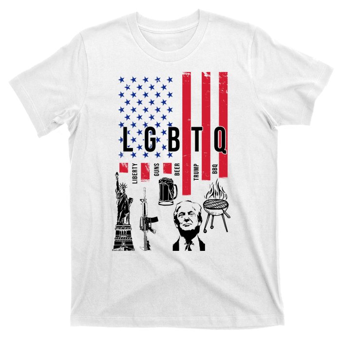 LGBTQ Donald Trump American Flag T-Shirt