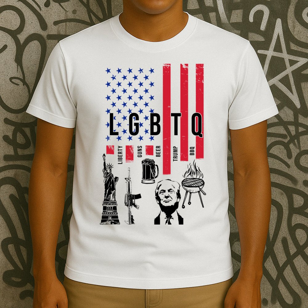 LGBTQ Donald Trump American Flag T-Shirt
