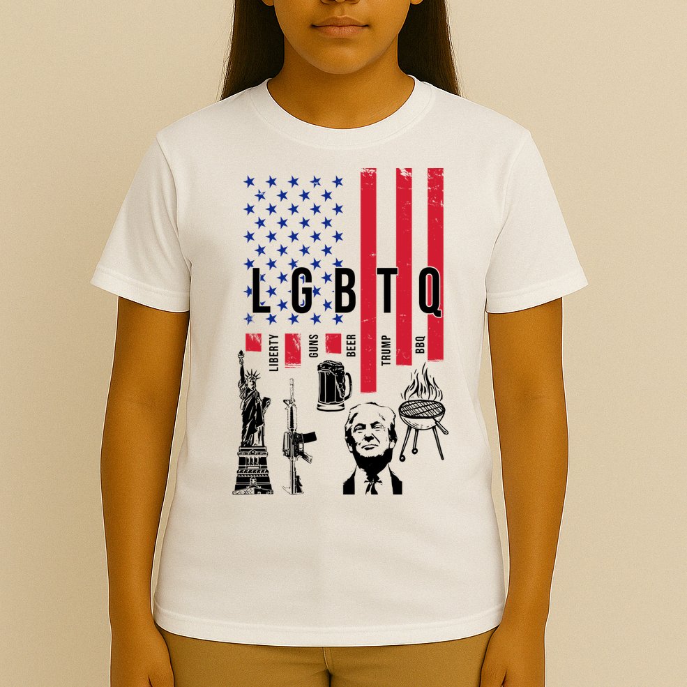 LGBTQ Donald Trump American Flag T-Shirt