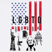 LGBTQ Donald Trump American Flag T-Shirt