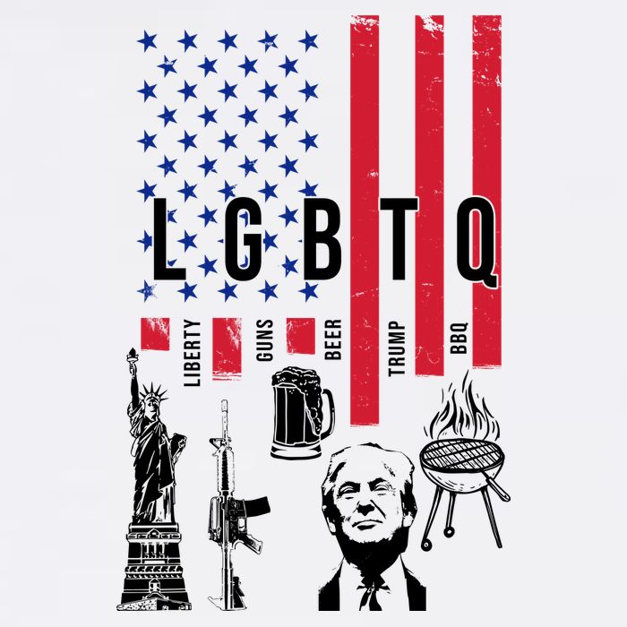 LGBTQ Donald Trump American Flag T-Shirt
