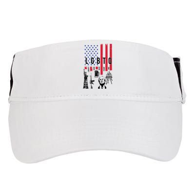 LGBTQ Donald Trump American Flag Adult Drive Performance Visor