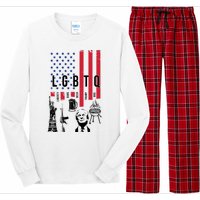 LGBTQ Donald Trump American Flag Long Sleeve Pajama Set