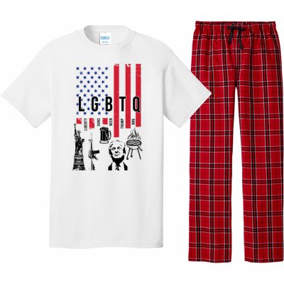 LGBTQ Donald Trump American Flag Pajama Set