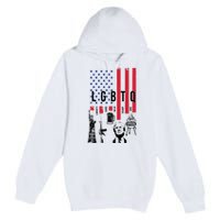 LGBTQ Donald Trump American Flag Premium Pullover Hoodie