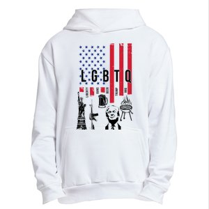 LGBTQ Donald Trump American Flag Urban Pullover Hoodie