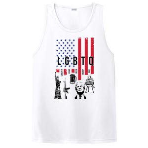 LGBTQ Donald Trump American Flag PosiCharge Competitor Tank