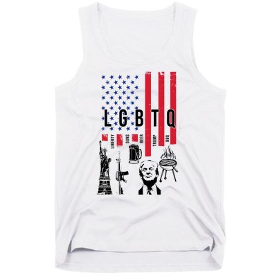 LGBTQ Donald Trump American Flag Tank Top