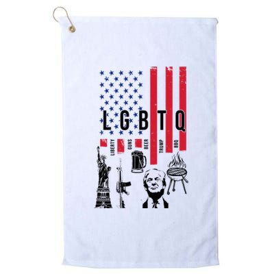 LGBTQ Donald Trump American Flag Platinum Collection Golf Towel