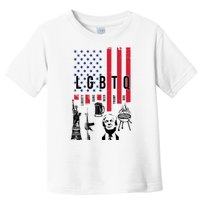 LGBTQ Donald Trump American Flag Toddler T-Shirt