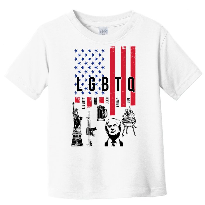 LGBTQ Donald Trump American Flag Toddler T-Shirt