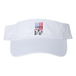 LGBTQ Donald Trump American Flag Valucap Bio-Washed Visor