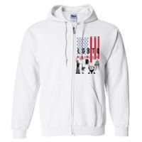 LGBTQ Donald Trump American Flag Full Zip Hoodie