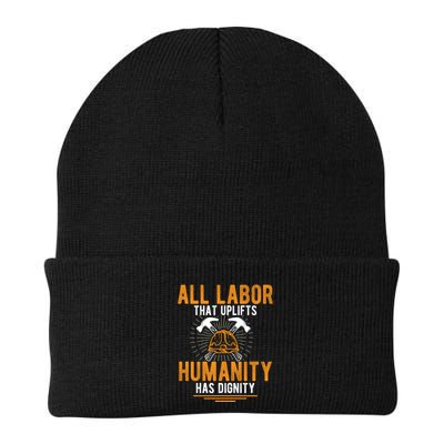 Labor Day Uplift Humanity Graphic Beanie