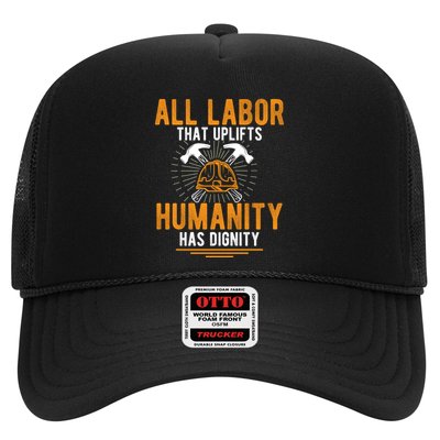Labor Day Uplift Humanity Graphic Trucker Hat