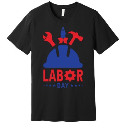 Labor Day Usa Worker Celebration Graphic Premium T-Shirt