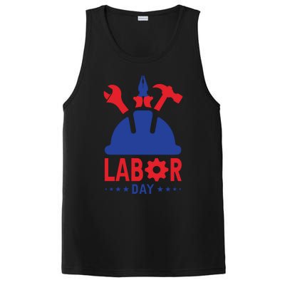 Labor Day Usa Worker Celebration Graphic PosiCharge Competitor Tank