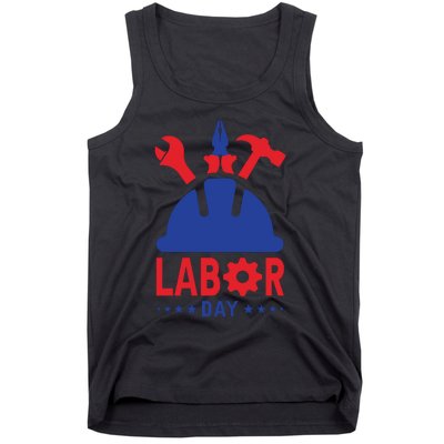 Labor Day Usa Worker Celebration Graphic Tank Top