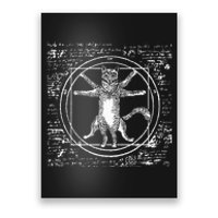 Leonardo Da Vinci Vitruvian Cat Lover Poster