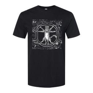 Leonardo Da Vinci Vitruvian Cat Lover Softstyle CVC T-Shirt