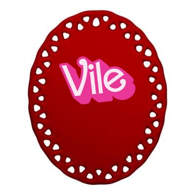 Louise Distras Vile Ceramic Oval Ornament