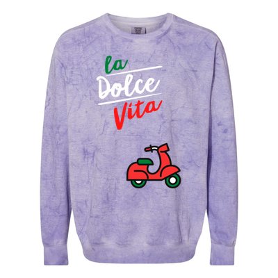 La Dolce Vita Italy Gift Colorblast Crewneck Sweatshirt