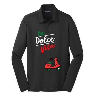 La Dolce Vita Italy Gift Silk Touch Performance Long Sleeve Polo