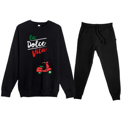 La Dolce Vita Italy Gift Premium Crewneck Sweatsuit Set