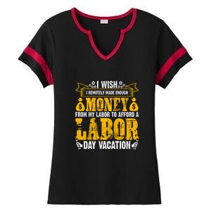 Labor Day Vacation Gift Ladies Halftime Notch Neck Tee