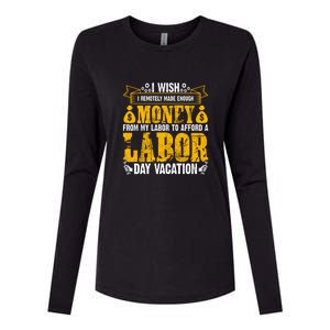 Labor Day Vacation Gift Womens Cotton Relaxed Long Sleeve T-Shirt