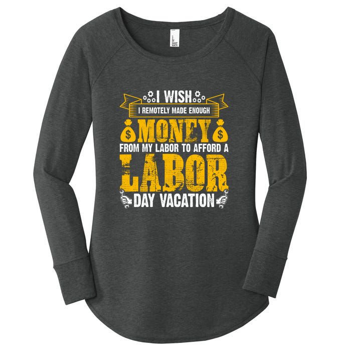 Labor Day Vacation Gift Women's Perfect Tri Tunic Long Sleeve Shirt