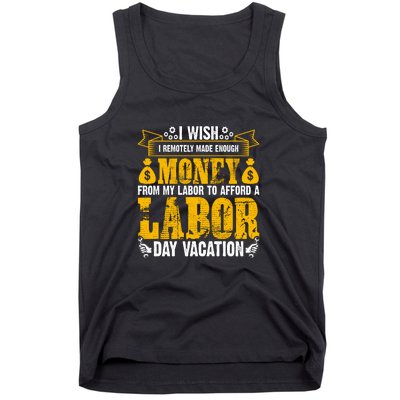 Labor Day Vacation Gift Tank Top