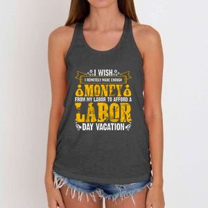 Labor Day Vacation Gift Women's Knotted Racerback Tank