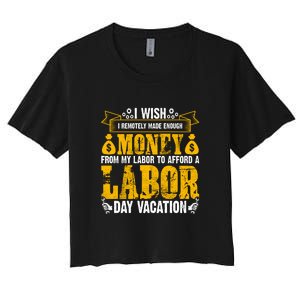 Labor Day Vacation Gift Women's Crop Top Tee