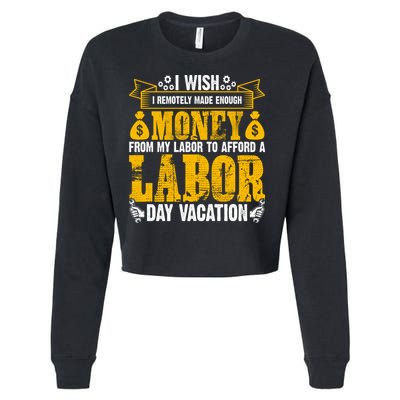 Labor Day Vacation Gift Cropped Pullover Crew