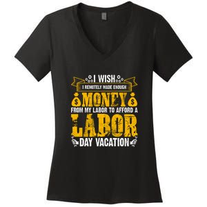 Labor Day Vacation Gift Women's V-Neck T-Shirt