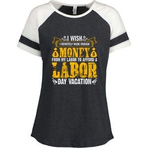 Labor Day Vacation Gift Enza Ladies Jersey Colorblock Tee