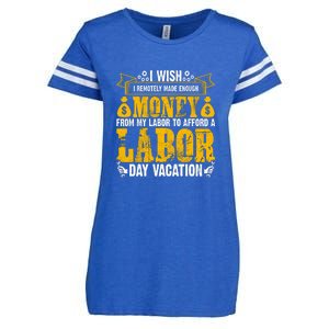 Labor Day Vacation Gift Enza Ladies Jersey Football T-Shirt