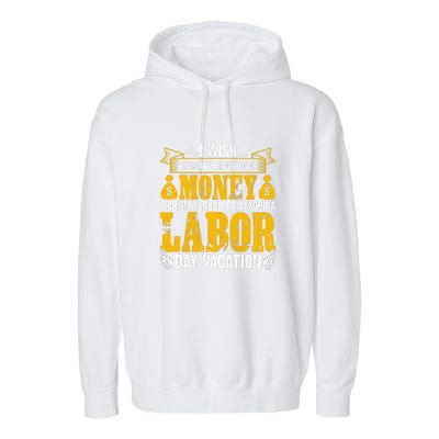 Labor Day Vacation Gift Garment-Dyed Fleece Hoodie