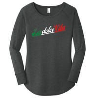 La Dolce Vita The Sweet Italian Lifestyle Women's Perfect Tri Tunic Long Sleeve Shirt