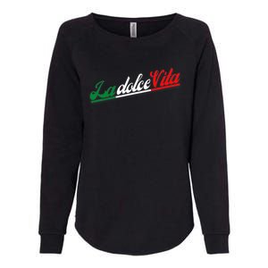 La Dolce Vita The Sweet Italian Lifestyle Womens California Wash Sweatshirt