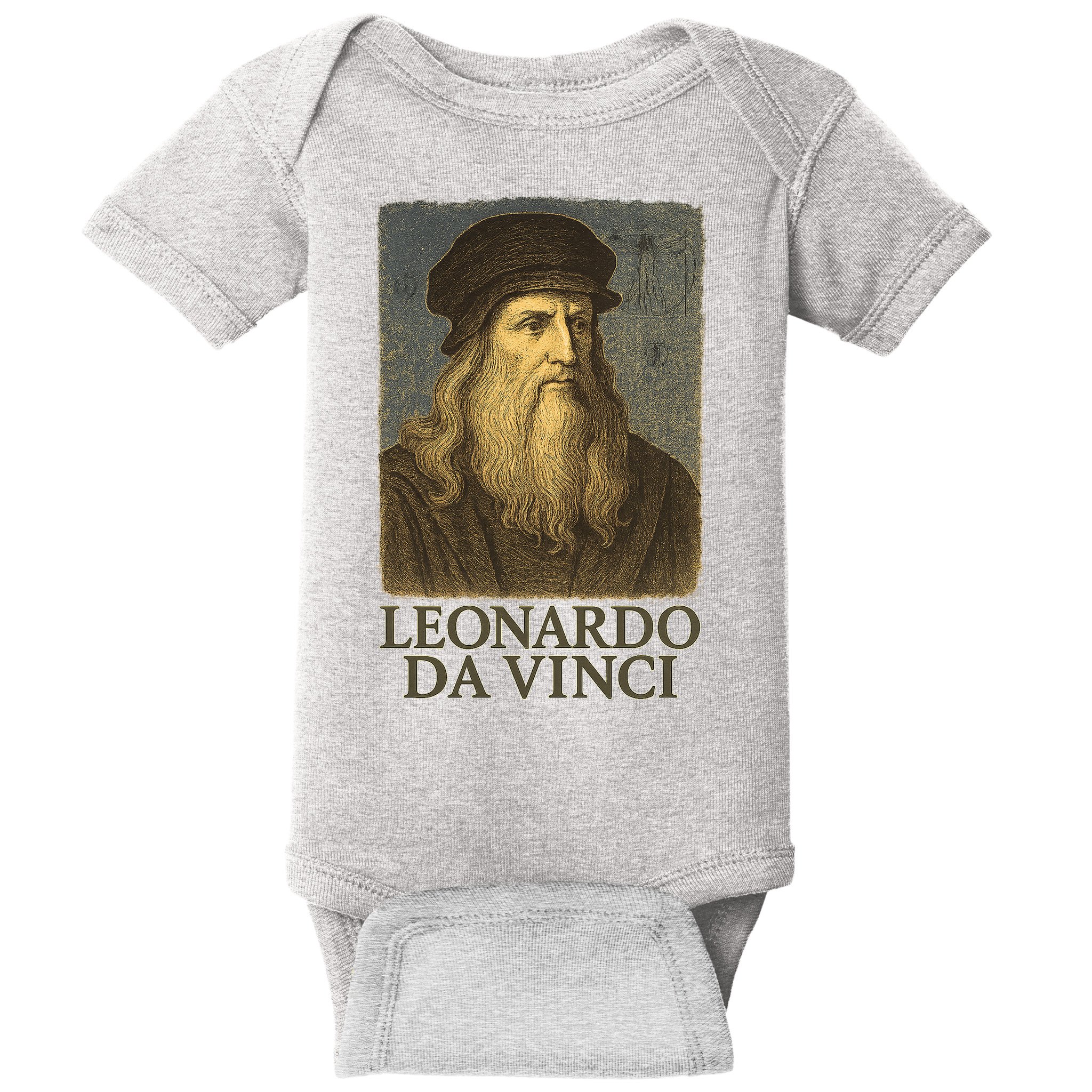 Leonardo Da Vinci Baby Bodysuit