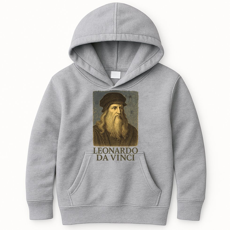 Leonardo Da Vinci Kids Hoodie