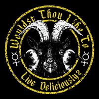 Live Deliciously Vintage Cartoon Goat Black P.H.I.L.L.I.P Kids T-Shirt
